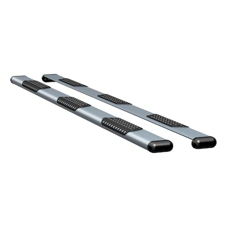 Luverne Truck Equipment O-MEGA II 6IN OVAL STEPS SILVER POWDER COAT 583125-571729